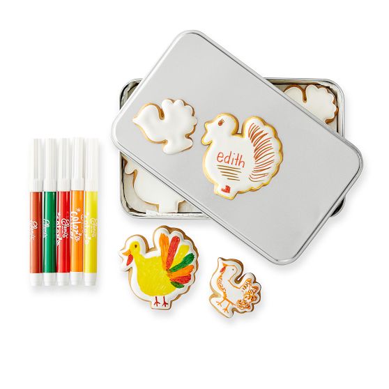 Set of 12 Thanksgiving Color Me Cookies