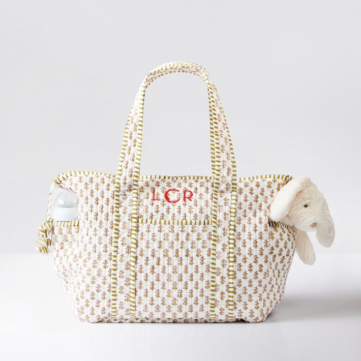 Block Print Diaper Bag Mark and Graham