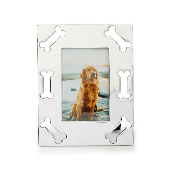 Silver Dog Bone Border Frame