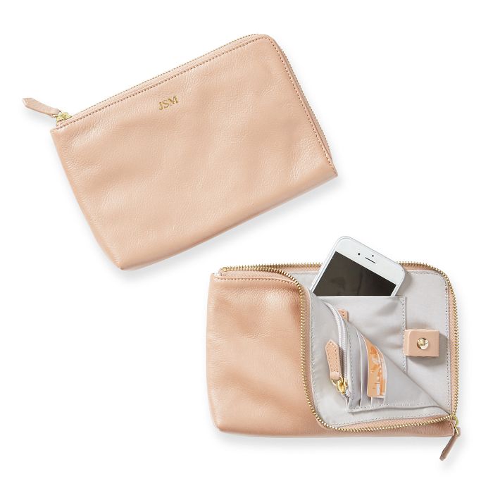 Monogrammed Commute Mini Zipper Pouch | Tech Accessories | Mark