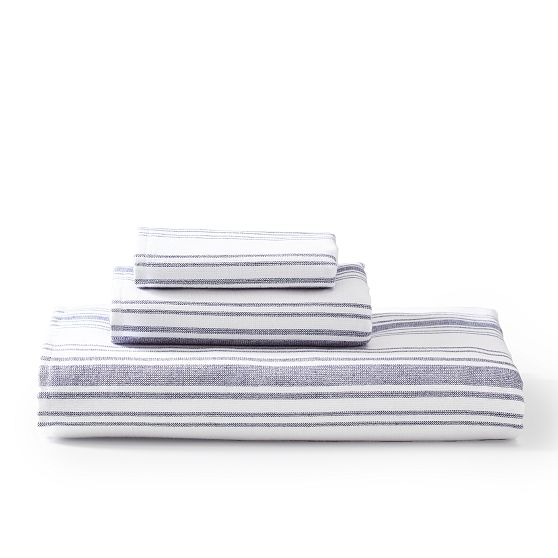 French Stripe Cotton Hand Towel