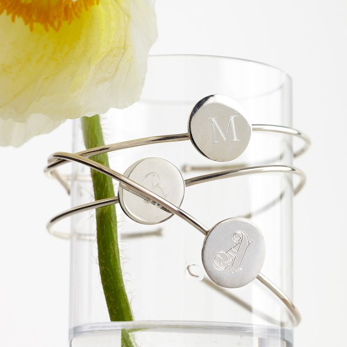 Sterling Silver Disc Bracelet