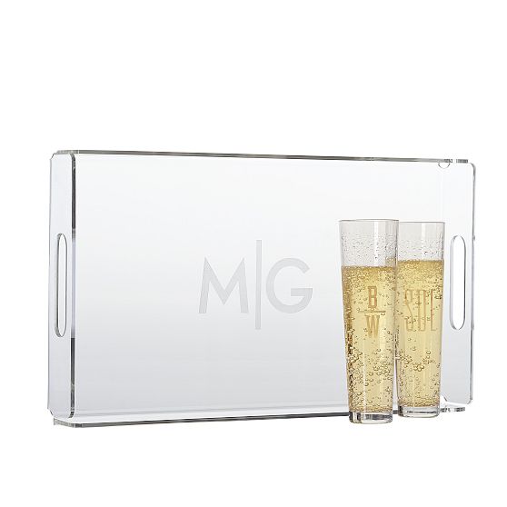 Etched Acrylic Serving Tray