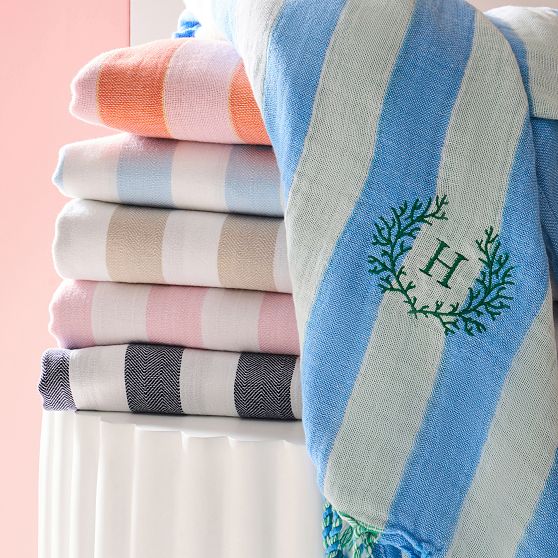 Cabana Stripe Lightweight Reversible Turkish Towel