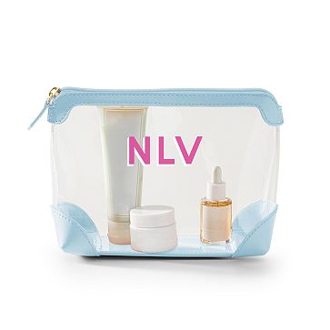 Clear Pouch, Sky Blue, Small