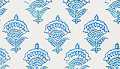 Blue-Green Block Print