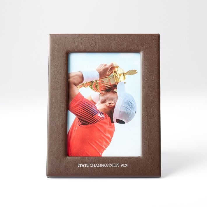 Personalized Leather Photo Frame | Mark and Graham