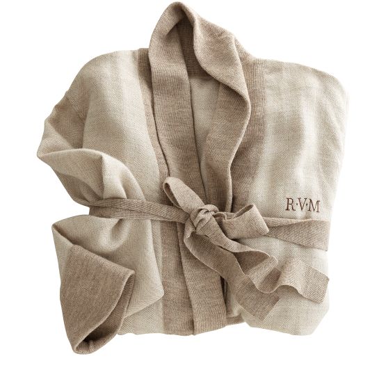 Alpaca Herringbone Bathrobe