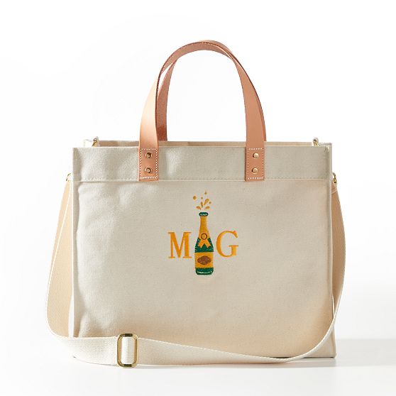 Embroidered Canvas Tote - Thumbnail 5