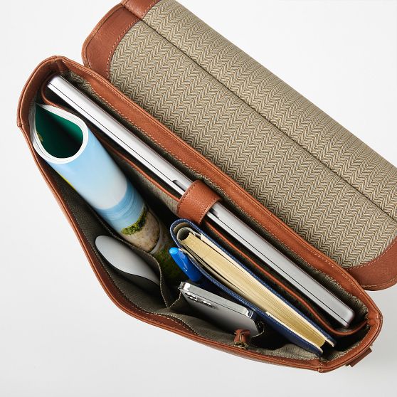 Harrison Leather Messenger Bag