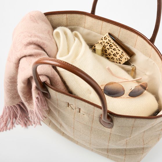 Sutton Plaid Travel Tote