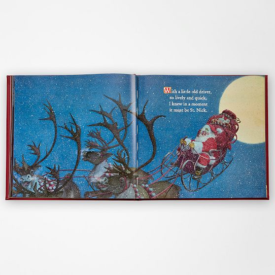 "The Night Before Christmas" Leather Bound Book