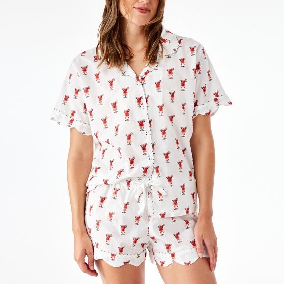 Block Print Short Pajama Set