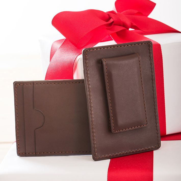 Leather Money Clip Wallet