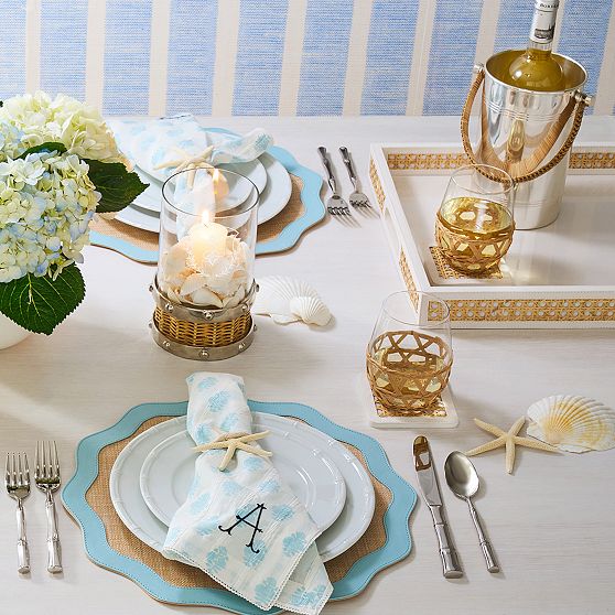 Silver and Rattan Wine Chiller