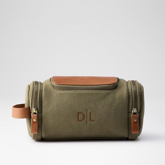 Graham Canvas and Leather Travel Pouch