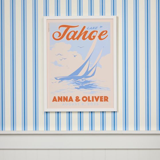 On The Water Personalized Wall Art