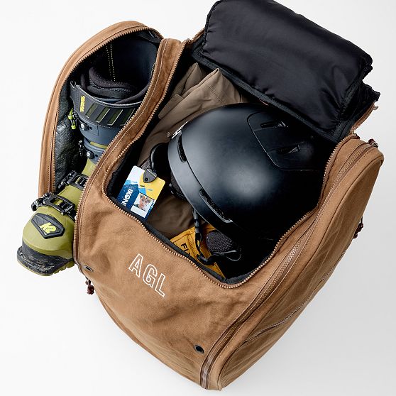 Mercer Waxed Canvas Ski Boot Bag