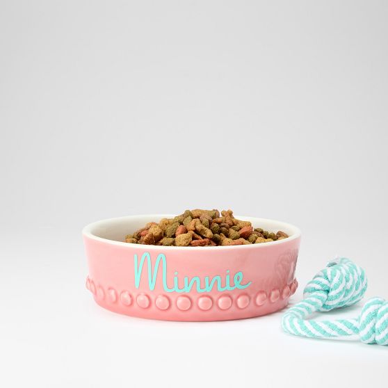 Beaded Ceramic Pet Bowl