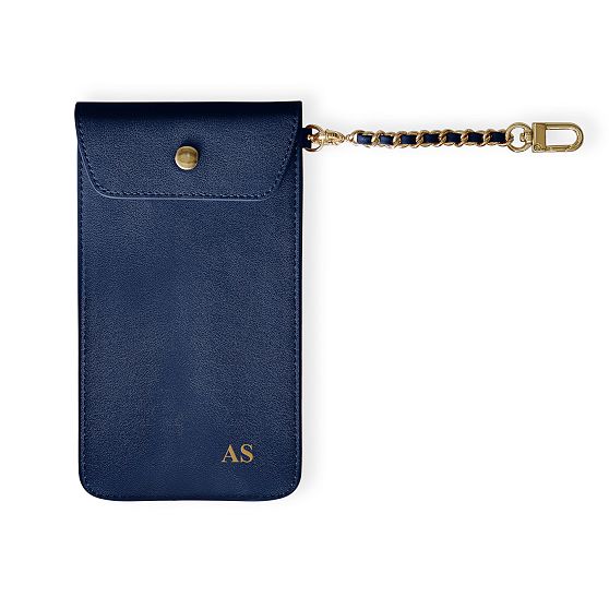Chain Strap Leather Power Bank Case
