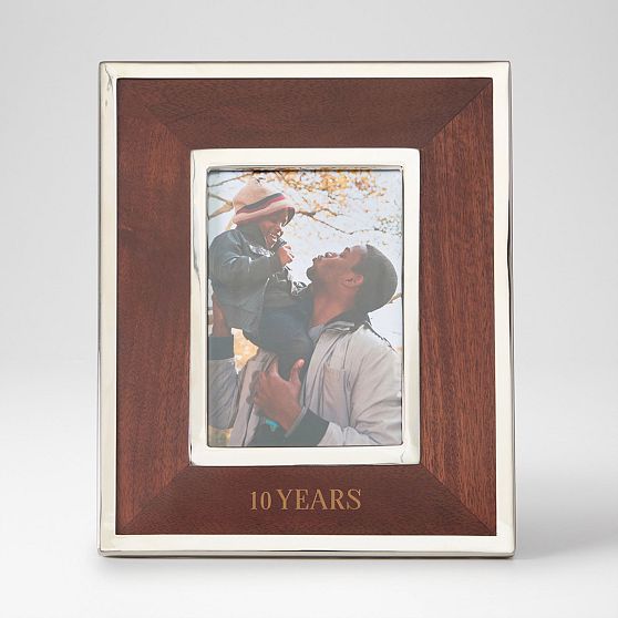 Silver and Wood Photo Frame