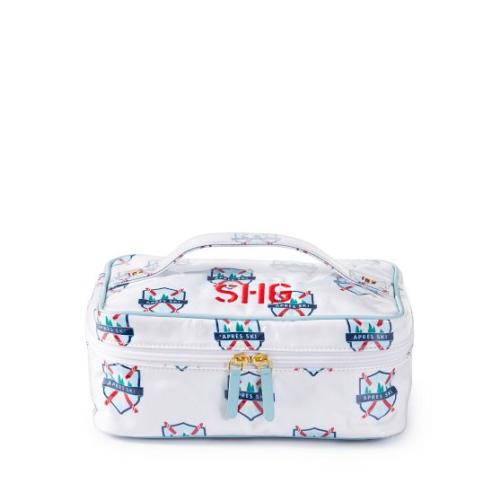 Clear Coated Cosmetic Train Case