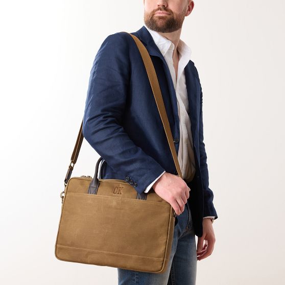 Jack Waxed Canvas Briefcase