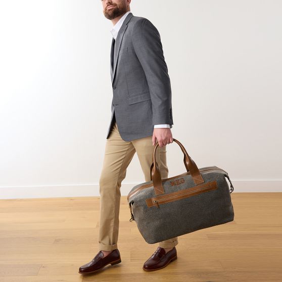 Wyatt Canvas and Leather Weekender