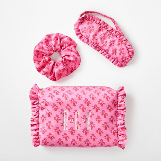 Block Print Ruffle Sateen Gift Set