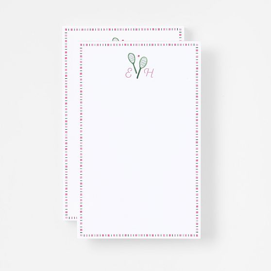 Personalized Sports Stationery Notepads, Set of 2