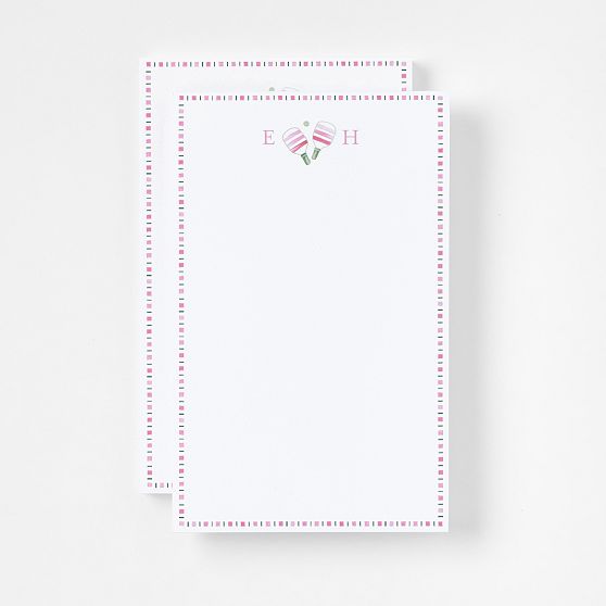 Personalized Sports Stationery Notepads, Set of 2