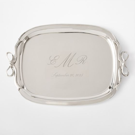Personalized Celebration Bow Serving Tray