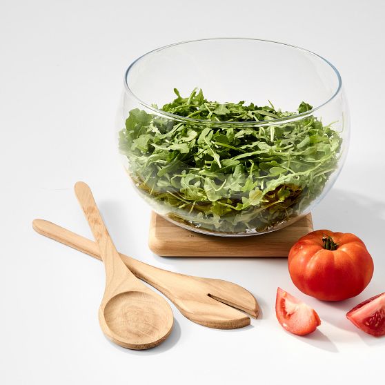 Natural Wood Salad Serving Set​