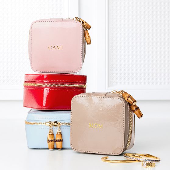 Patent Leather Jewelry Case