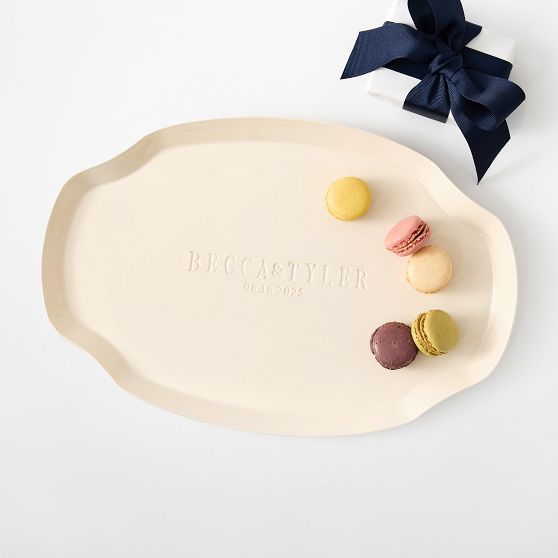 Personalized Ceramic Oval Serving Platter​