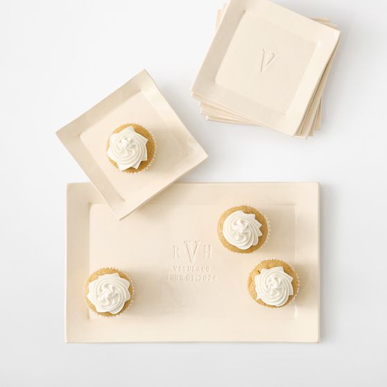 Personalized Ceramic Platter and Accent Plates Set​