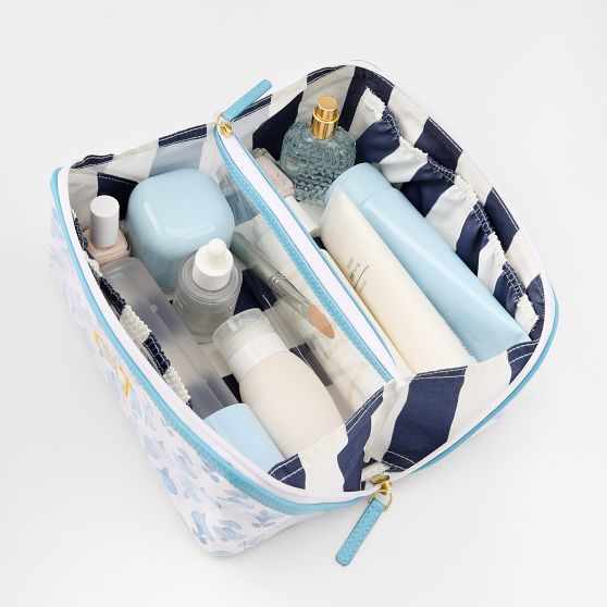 Clear Coated Diamond Cosmetic Pouch