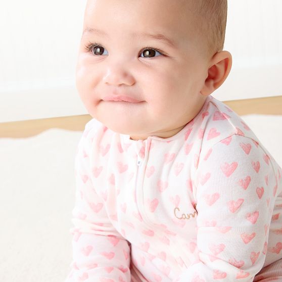 Block Print Baby One-Piece Pajamas​