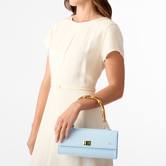 Patent Leather Bamboo Handbag​