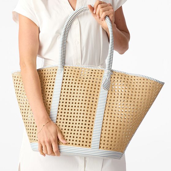 Waterproof Caning Wide Tote