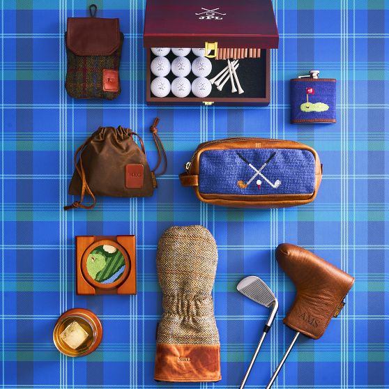 Leather and Tweed Golf Rangefinder Case