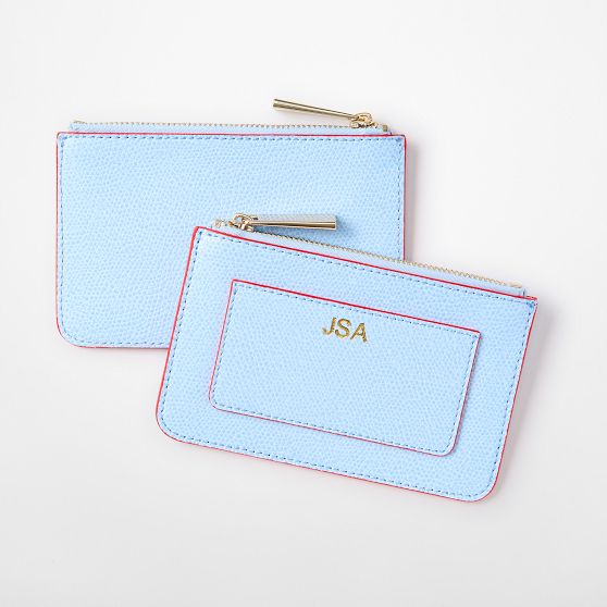 Lola Leather Zip Card Case