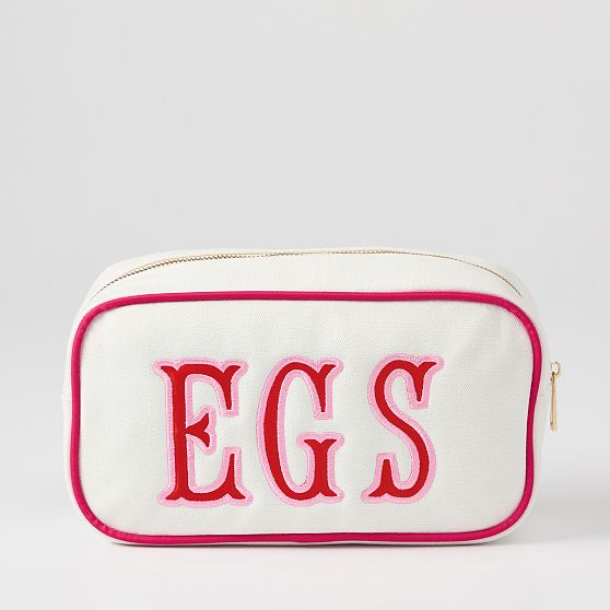 Ellie Applique Canvas Pouch