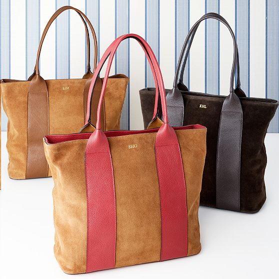 Luciana Italian Suede Tote