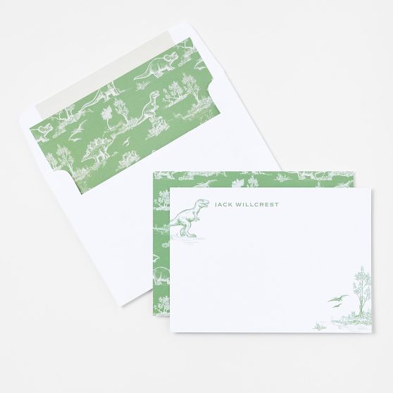 Personalized Baby Stationery Note Card Set, Set of 24