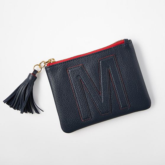 Mark &amp; Graham x Pencil &amp; Paper Co. Leather Initial Pouch