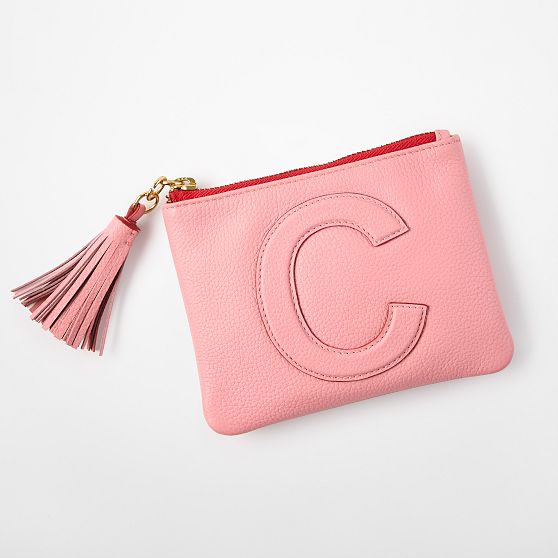 Mark &amp; Graham x Pencil &amp; Paper Co. Leather Initial Pouch