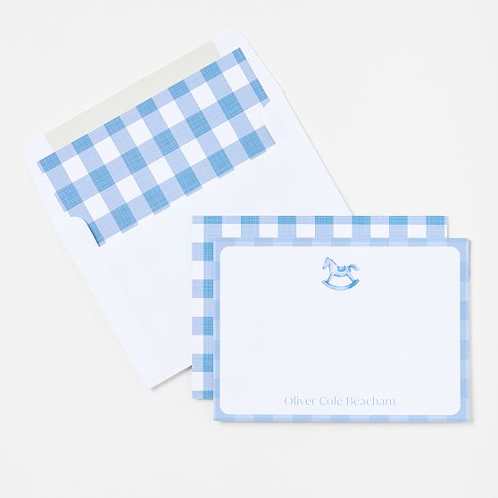 Personalized Baby Stationery Note Card Set, Set of 24