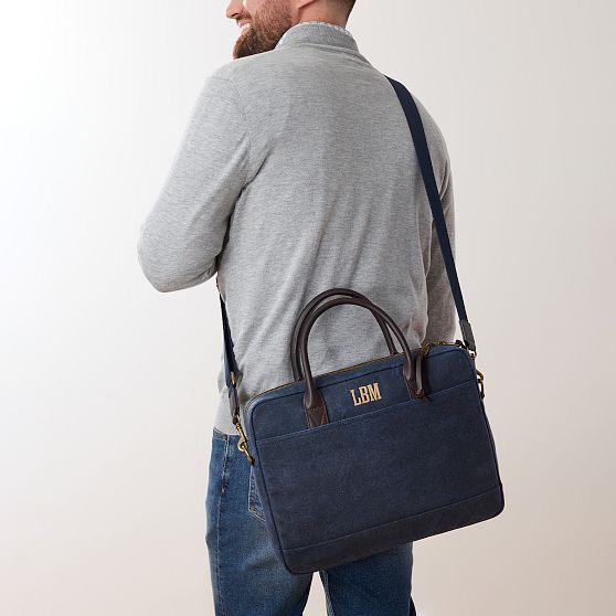 Jack Waxed Canvas Briefcase