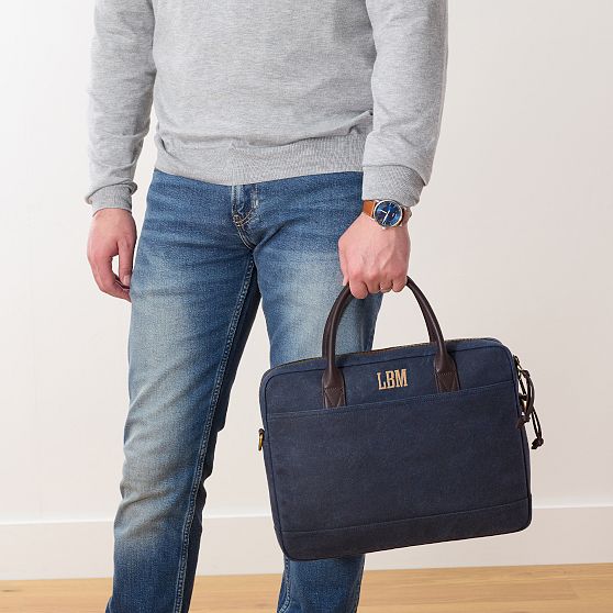 Jack Waxed Canvas Briefcase